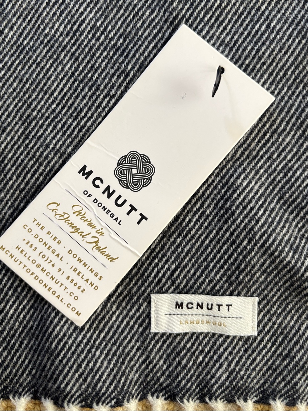 McNutt of Donegal Jasmine Ombré Merino Lambswool Scarf woven in Ireland NWT - Picture 7 of 15